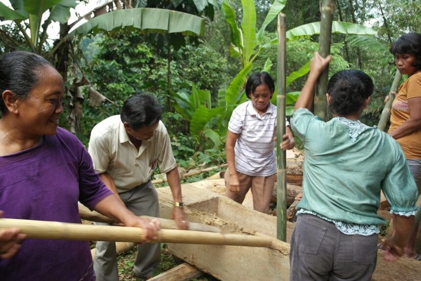 Ritual Rice Pounding in Lemo, Tana Toraja