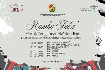 Syukuran Mangrara Banua Tongkonan Ne' Bonding (Ritual Upacara Syukuran Rambu Tuka’)