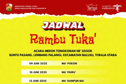 Syukuran Mangrara Banua Tongkonan Ne' Sosok (Ritual Upacara Syukuran Rambu Tuka’)