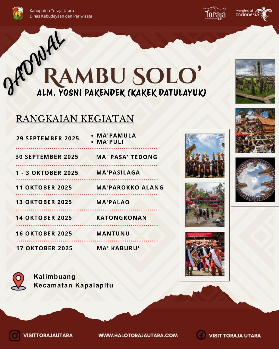 Rambu Solo’ Alm. Yosni Pakendek (Kakek Datulayuk)