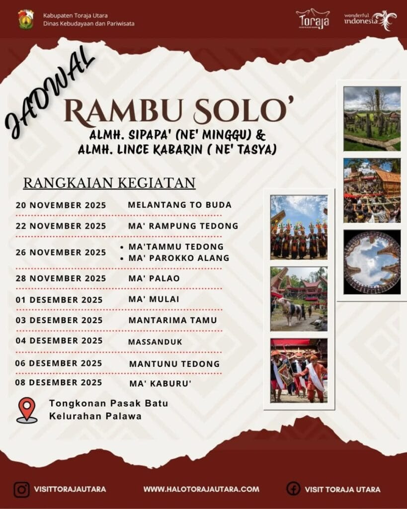 Rambu Solo’ Rambu Solo’ Alm. Sipapa' (Ne' Minggu) & Almh. Lince Kabarin (Ne' Tasya)