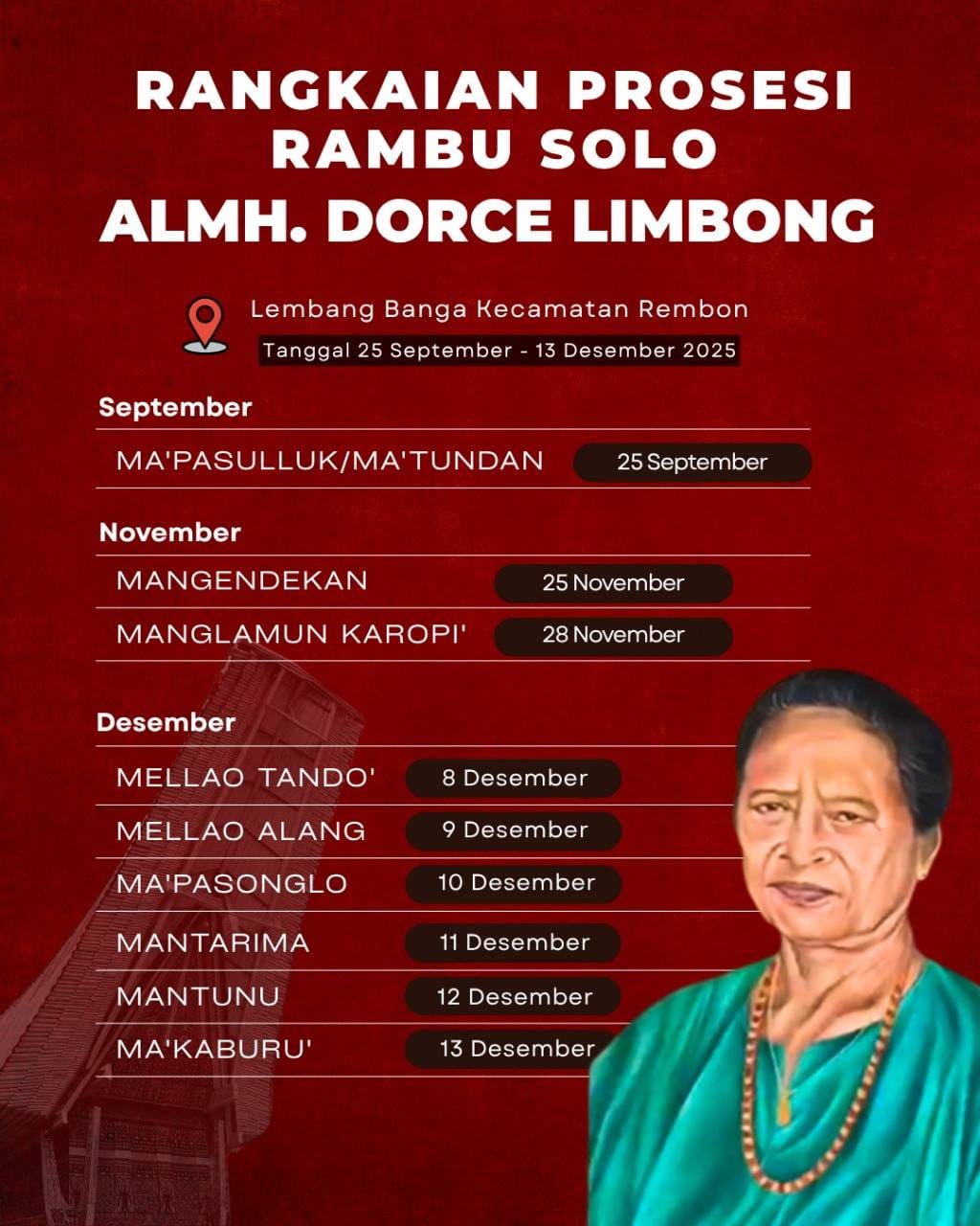 Rambu Solo’ Almh. Dorce Limbong (1)