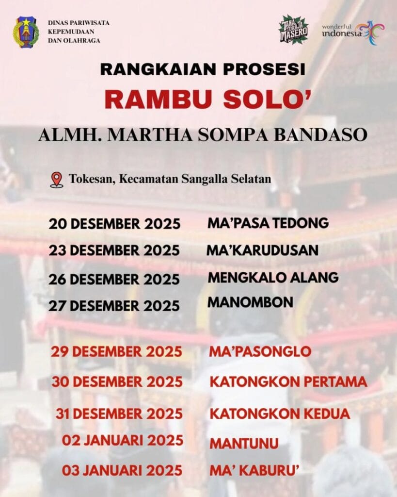 Rambu Solo’ Almh. Martha Sompa Bandaso