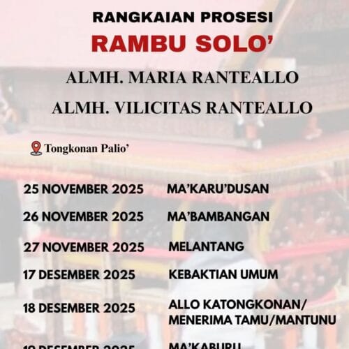 Rambu Solo’ Almh. Maria Ranteallo & Almh. Vilicitas Ranteallo