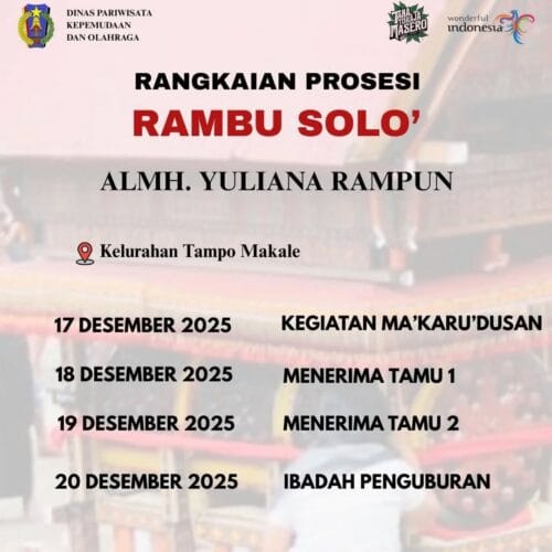 Rambu Solo’ Almh. Yuliana Rampun