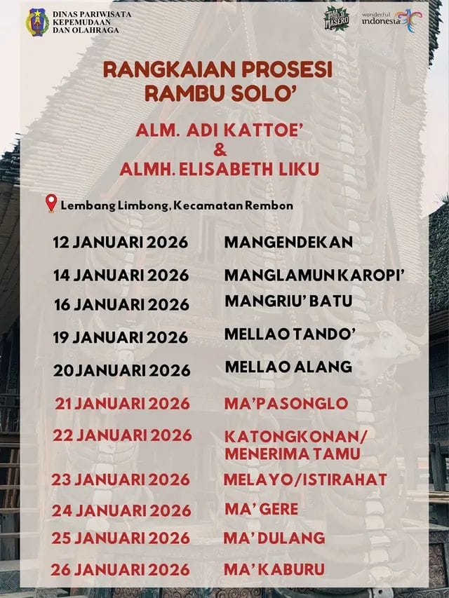 Rambu Solo’ Alm. Adi Kattoe' & Almh. Elisabeth Liku