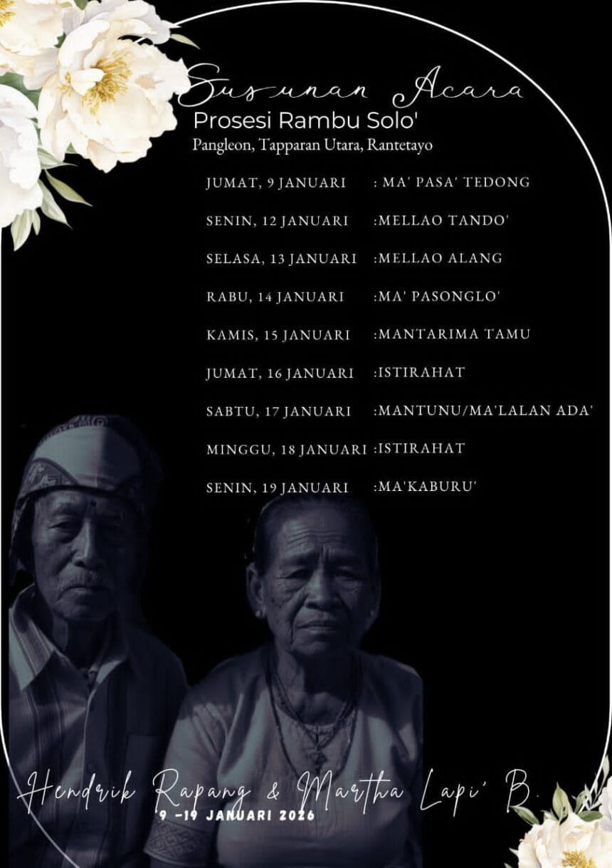 Rambu Solo’ Alm. Hendrik Rapang & Almh. Martha Lapi' Bara' Langi'
