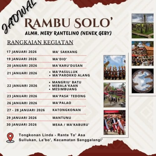 Rambu Solo’ Almh. Mery Rantelino (Nenek Geby)