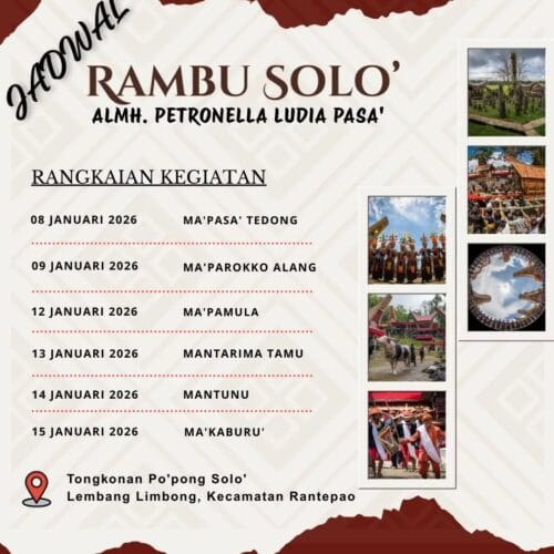 Rambu Solo’ Almh. Petronella Ludia Pasa'