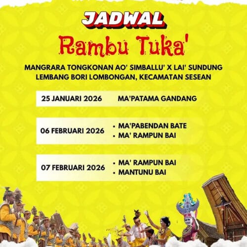 Syukuran Mangrara BanuaMerok Tongkonan Ao' Simballu' x Lai' Sundung - Upacara Rambu Tuka’ Toraja