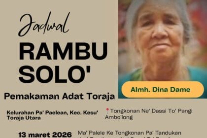 Rambu Solo’ Almh. Dina Dame