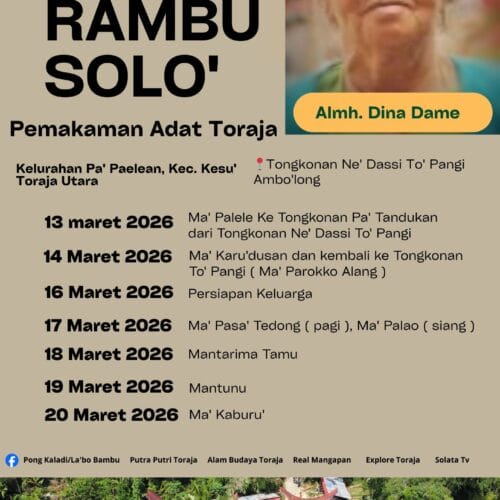 Rambu Solo’ Almh. Dina Dame