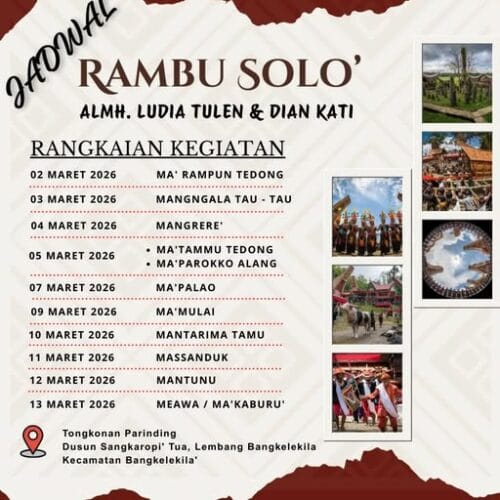 Rambu Solo’ Almh. Ludia Tulen & Dian Kati