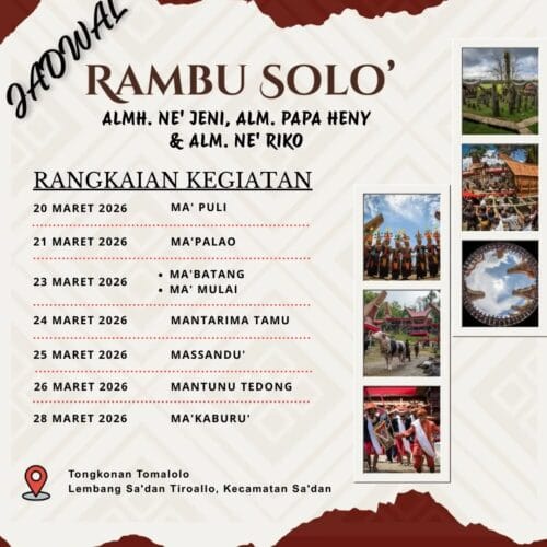 Rambu Solo’ Almh. Ne' Jeni, Alm. Papa Heny & Alm. Ne' Riko