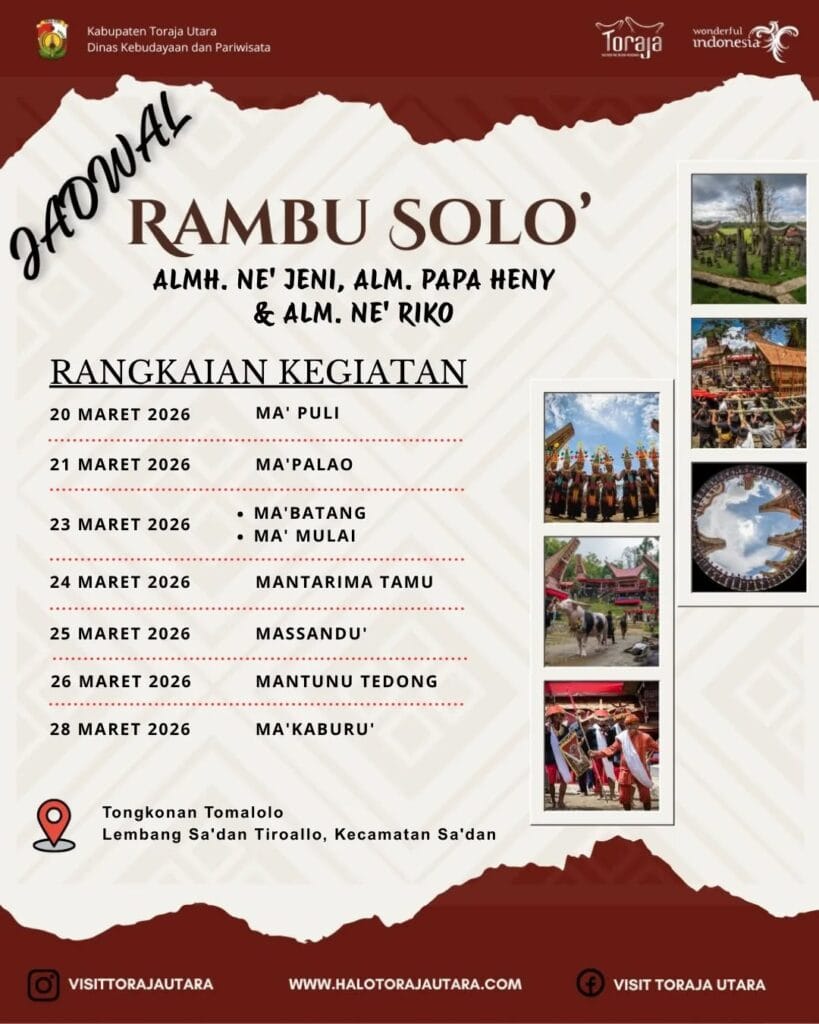 Rambu Solo’ Almh. Ne' Jeni, Alm. Papa Heny & Alm. Ne' Riko