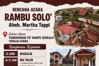 Pemakaman Adat Rambu Solo’ Almh. Martha Tappi - Juni 2026