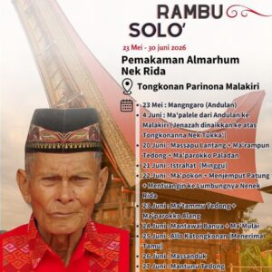 Rambu Solo’ Alm. Nek Rida (Bulan Juni 2026)