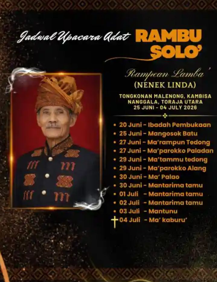 Pemakaman Adat Rambu Solo’ Alm. Rampean Lamba' (Nenek Linda) - Juni & Juli 2026