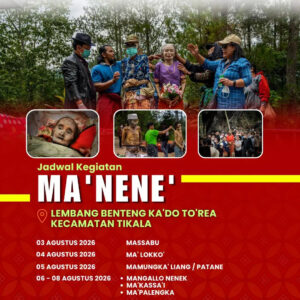 Jadwal Ma'nene' Toraja - Agustus 2026 (Lembang Benteng Ka'do To'rea)